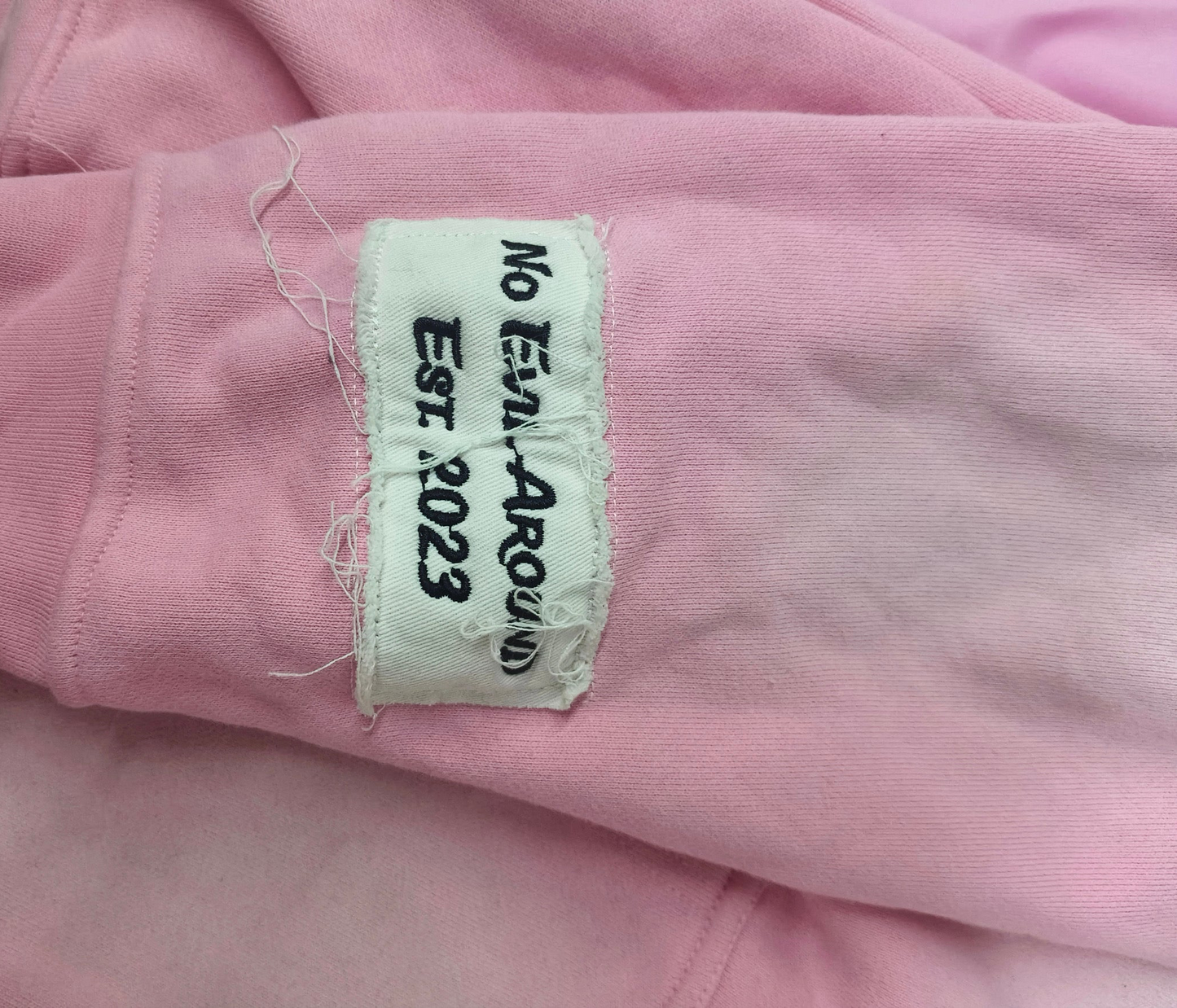 “Evil Is The Root To All Problems” acid wash zip-ups