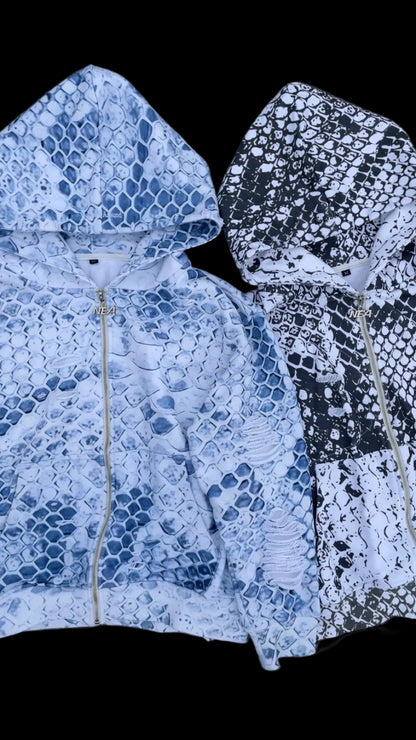 Snake Skin Zipups