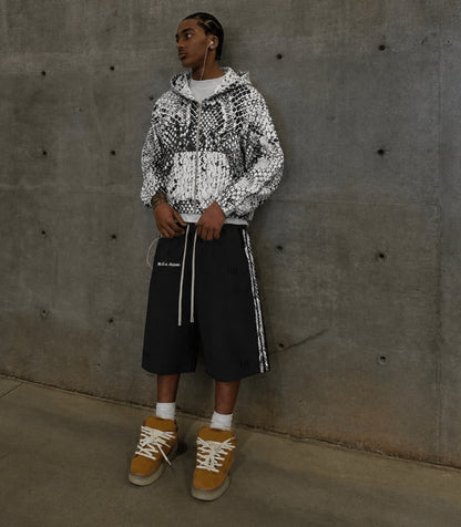 3/4 Snake Skin Shorts